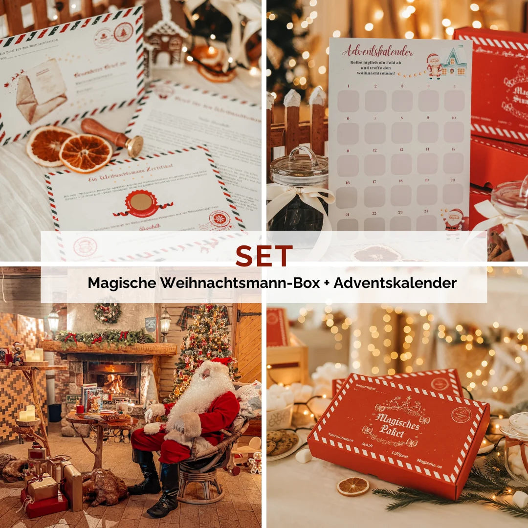 Set: Magische Weihnachtsmann-Box + Adventskalender